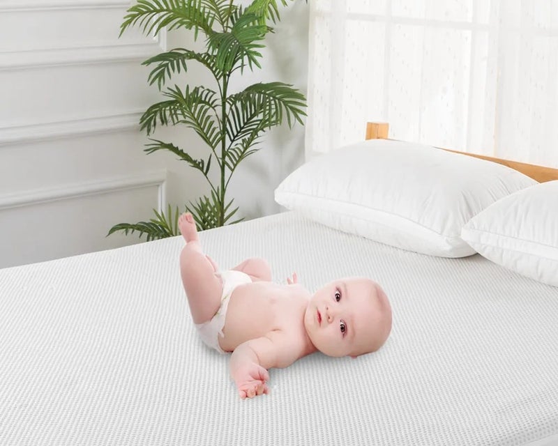 Bluejw Premium Breathable Cooling Bamboo 3D Air Fabric 100% Waterproof Mattress Protector - Image 4